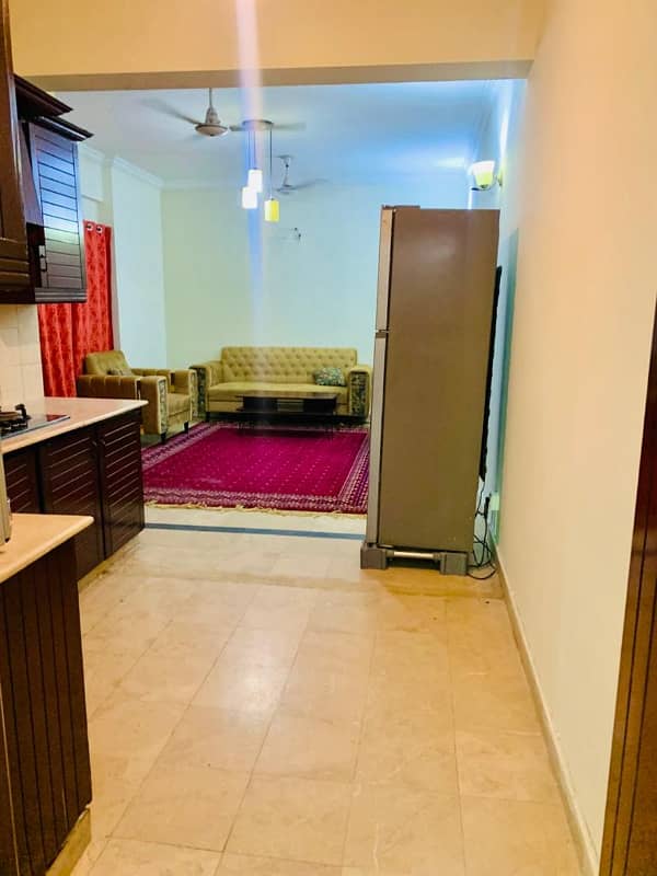 F-11 Markaz 1 Bedroom with Attached Bathroom Tv Lounge Kitchen Car Parking Apartment Available For Sale Investor Price 8