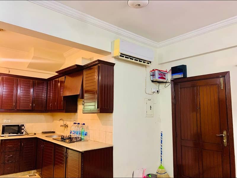 F-11 Markaz 1 Bedroom with Attached Bathroom Tv Lounge Kitchen Car Parking Apartment Available For Sale Investor Price 10