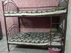 dubel bed for sale with mattress price 50000