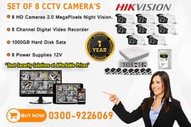 8 CCTV Cameras Set In DHA (HIKVISION)