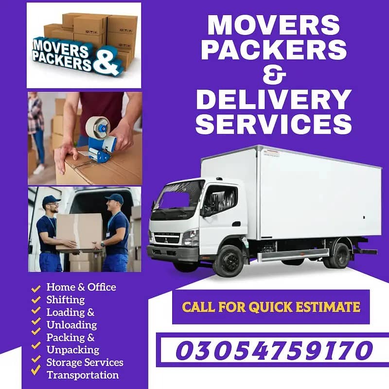 Packers & Movers / House Shifting / Goods Transport / Office shifting 1