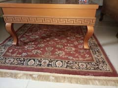 brand new 3/3 size carved centre table 0