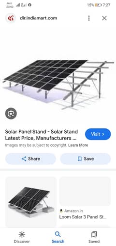 solar panel stand / solar panels stand L2 / L3 solar panels stand