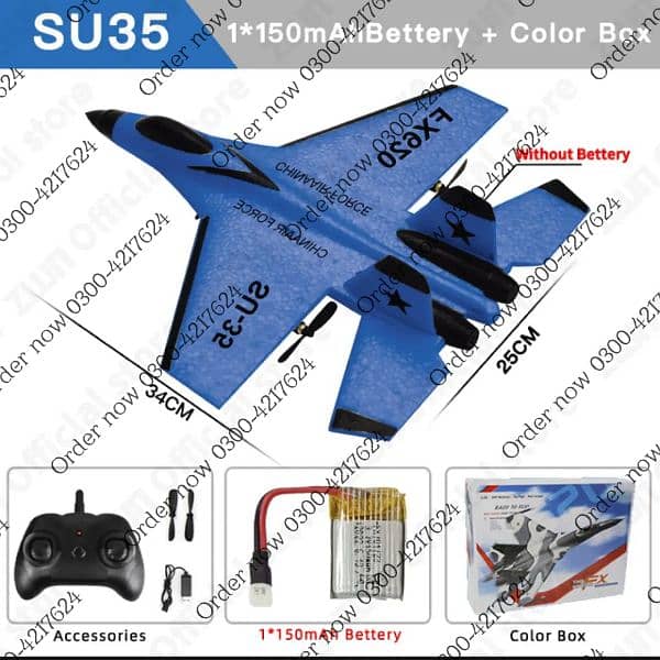 RC Glider FX803 Airplane 2CH 2.4G Remote Control Plane EPP Foam 6