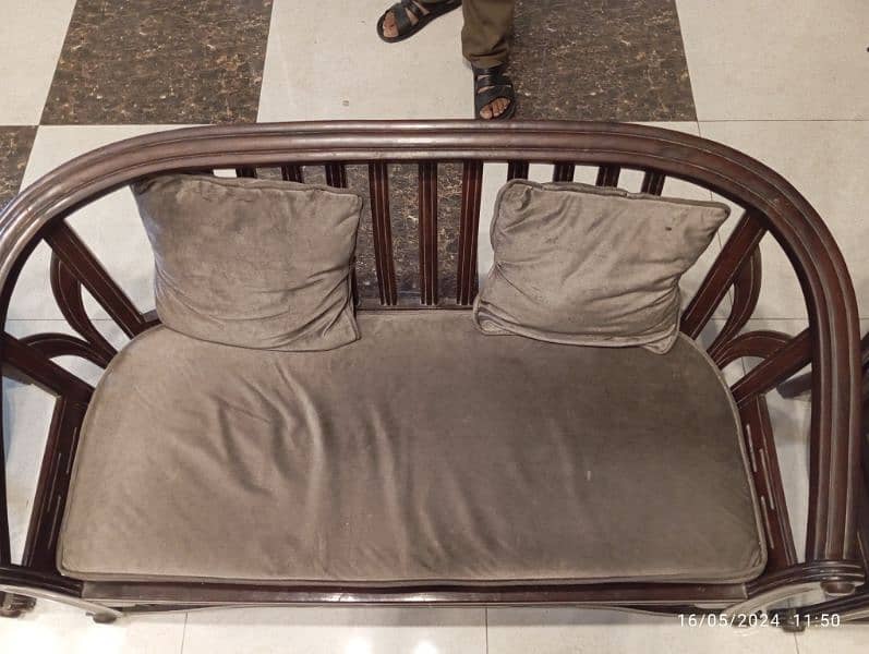 original shesham wood sofa for sale 1