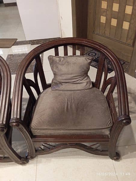 original shesham wood sofa for sale 8