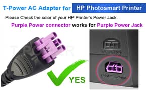 Hp POWER 32V 3-Pin Purple Tip DC Charger for HP Deskjet Ink 0