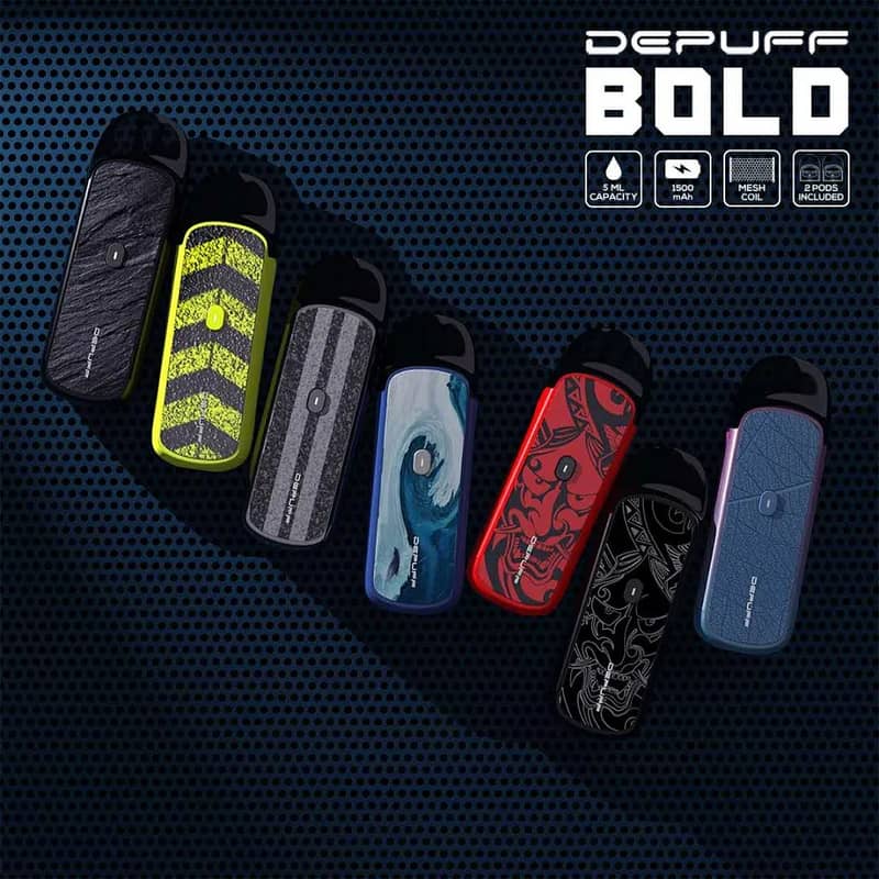 Depuff Bold | Depuff Curve Vape Pod Mod Flavours Disposable Available 1