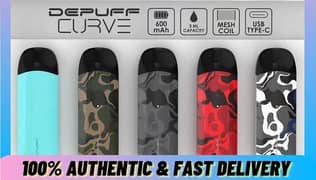 Depuff Bold | Depuff Curve Vape Pod Mod Flavours Disposable Available 0