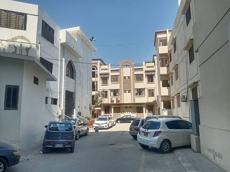 For Sale - 2nd Floor (With Roof) Corner - 3Bed DD Flat in Kings Cottages (Ph-1) Block 7 Gulistan e Jauhar 12