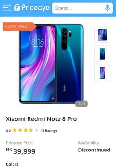 Redmi note 8pro. 6gb ram 128gb ROM 10. by. 09. Condition