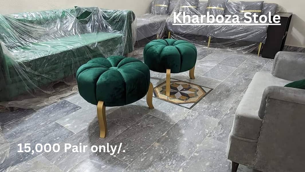 Wooden Sofa/L Shape Sofa Set/ottoman stool/Ottoman pouffes/Turkish Bed 7