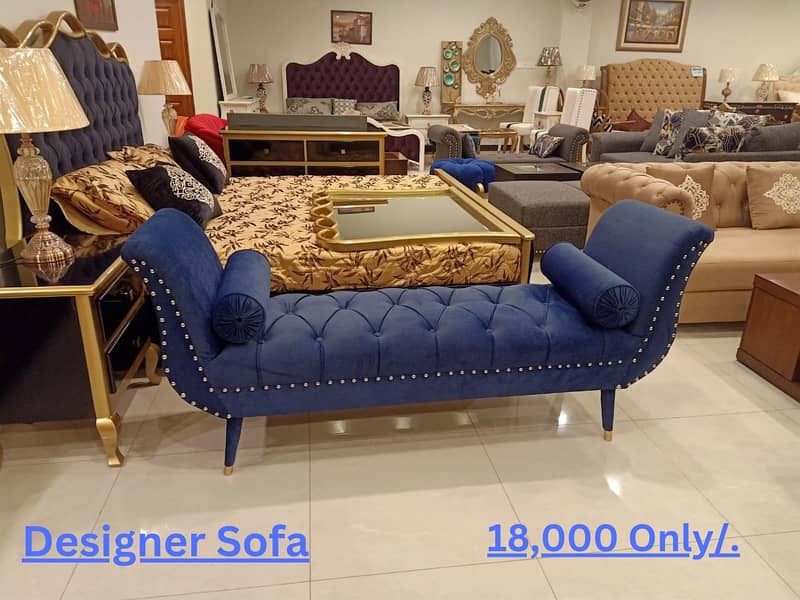 Wooden Sofa/L Shape Sofa Set/ottoman stool/Ottoman pouffes/Turkish Bed 8