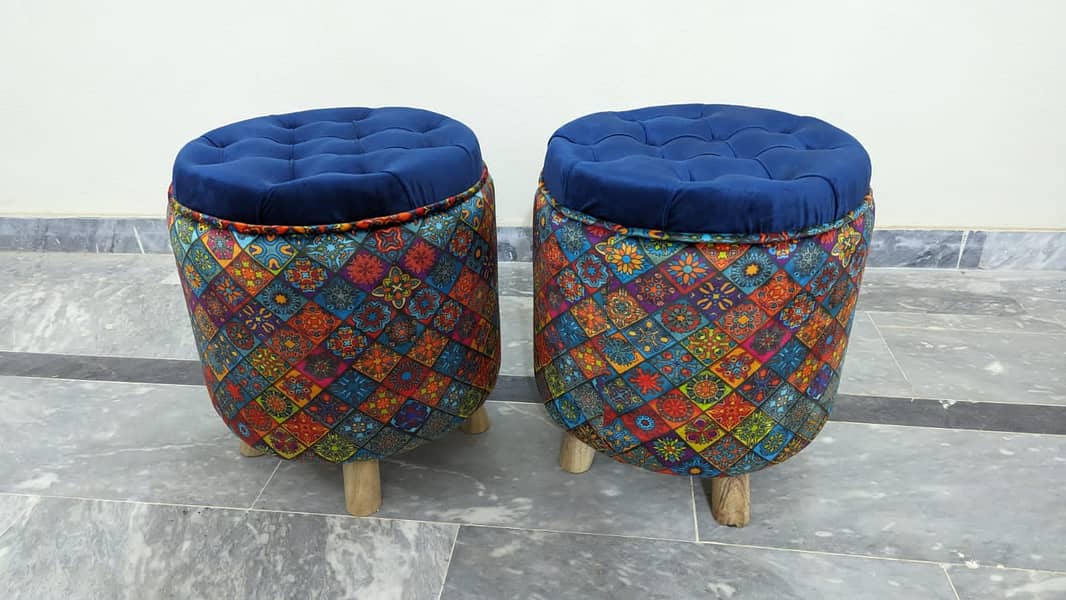 Wooden Sofa/L Shape Sofa Set/ottoman stool/Ottoman pouffes/Turkish Bed 11