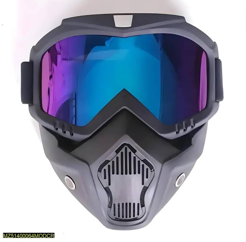 Motorcycle Motorbike Riding Helmet Goggles Full Face Mask Glasses Eyew 1