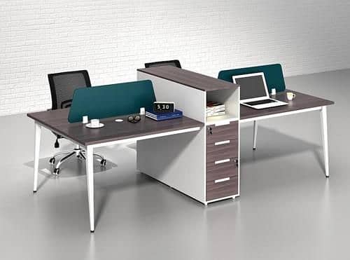 Workstation and Chair , Complete Office Furniture Setup 3