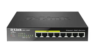 D-Link DGS-1008P 8- Port Ethernet unmanaged Switch (Minor Defects)