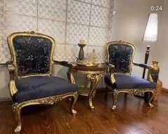 Chair / Bedroom Chair / Chinoiserie printed chairs