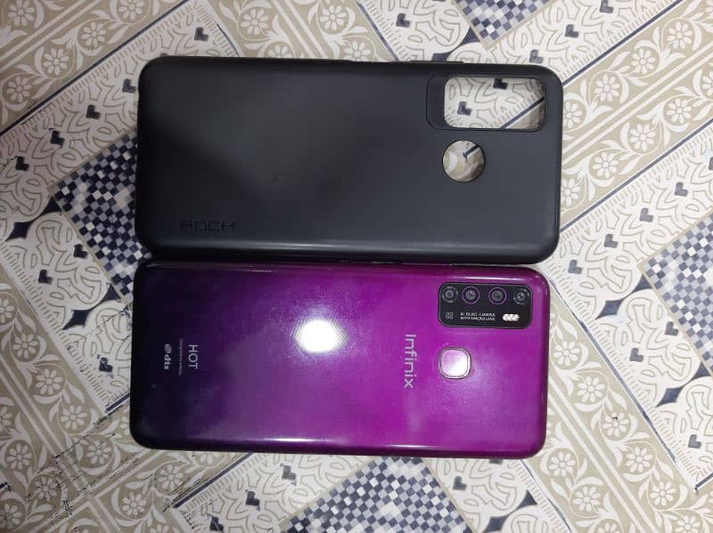 infinix hot 9  good condition with box charger 3