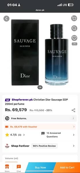 Sauvage Dior 200ml 3