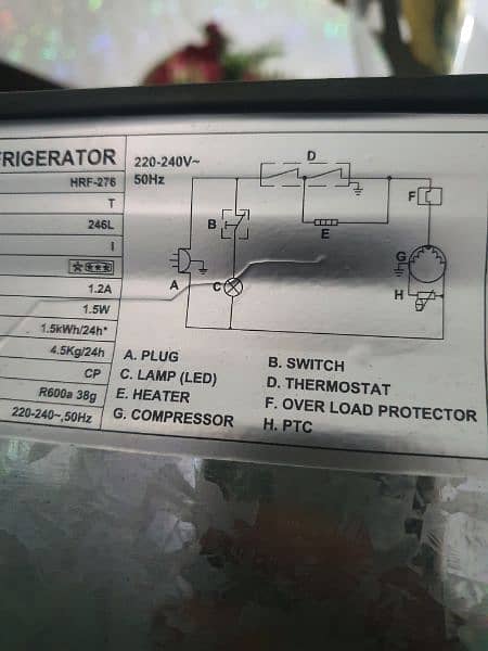 haier refrigerator model 276 brand new unused 9