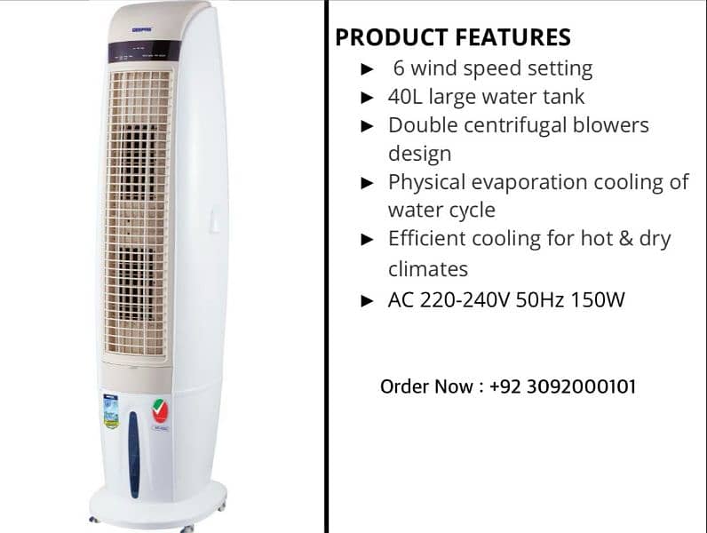 Dubai Chiller Portable Cooler original Geepas Brand Stock 5