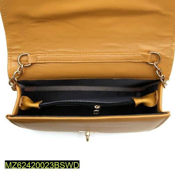 Women's leather texture shoulder bag 1