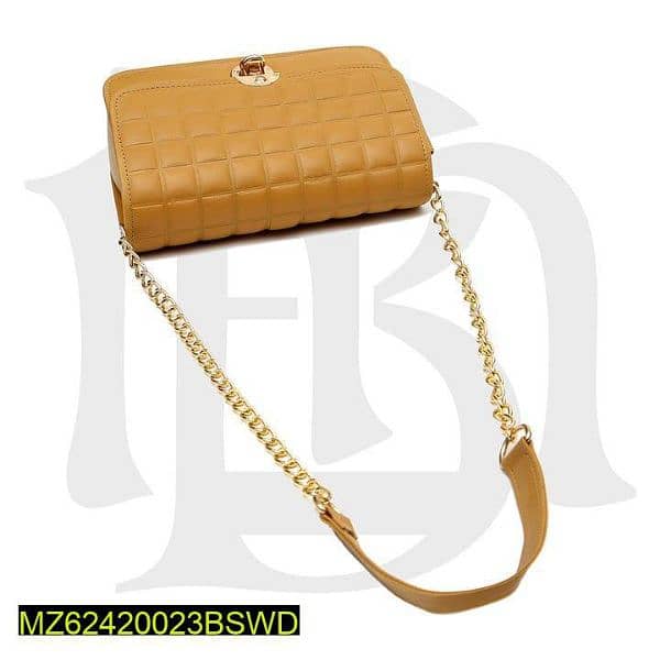 Women's leather texture shoulder bag 3