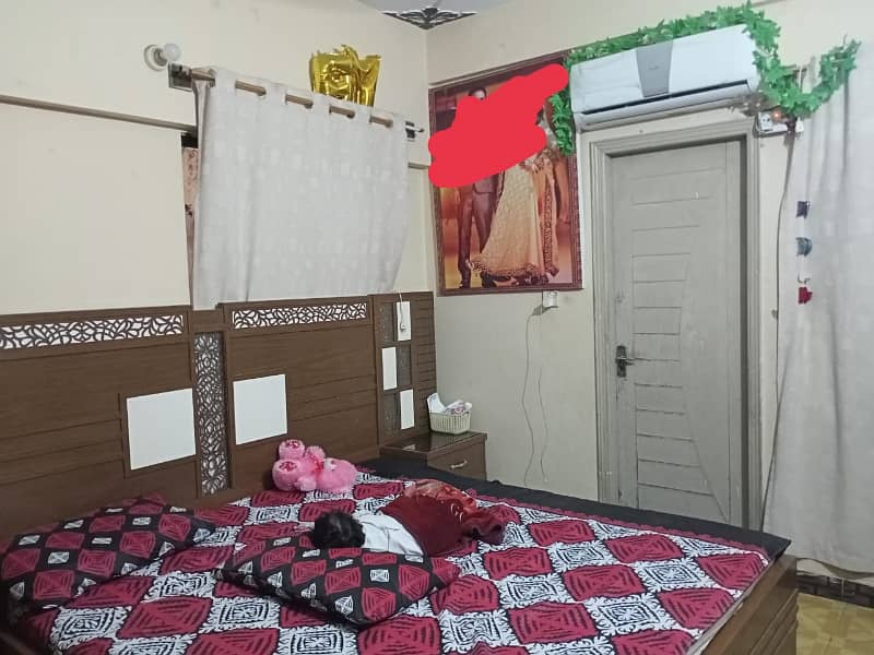 2 Bed 1st Floor West Open Corner Al Ghafoor Regency 11A North Karachi 15