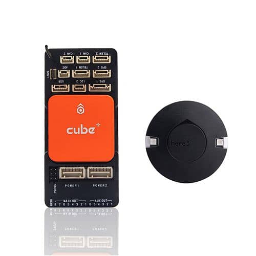 HEX Pixhawk Cube Orange + W/ Here 3 GPS & ADS-B Carrier 0