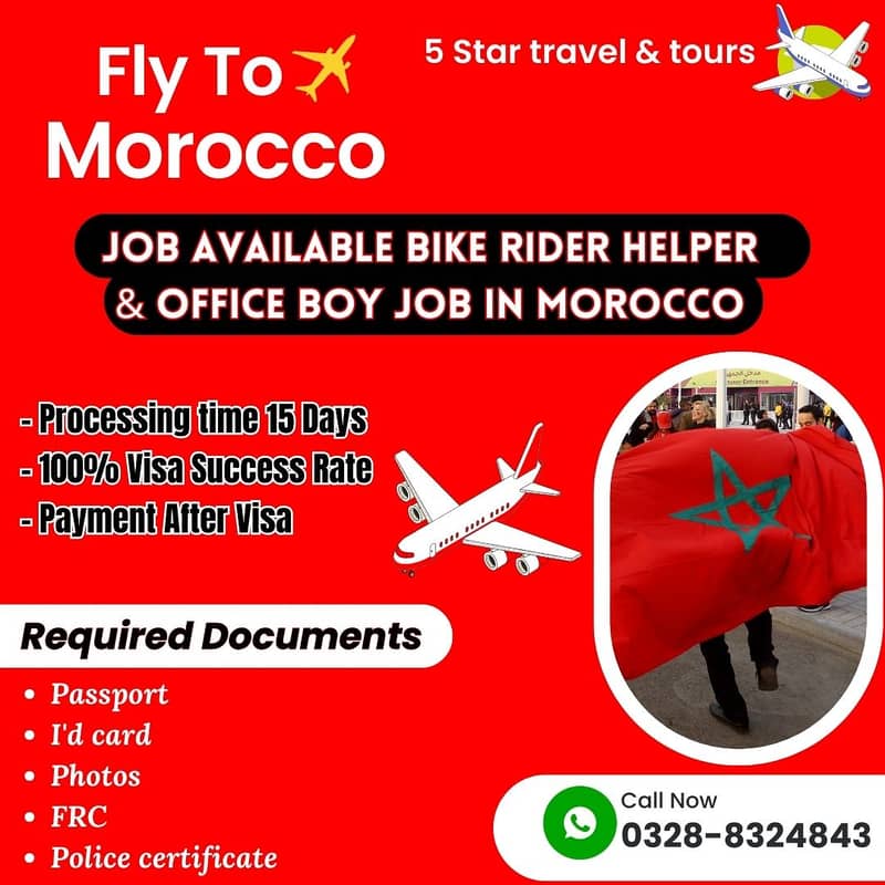 Malaysia | Bike Rider | Office Boy | Work Visas | Payment after Visa 8