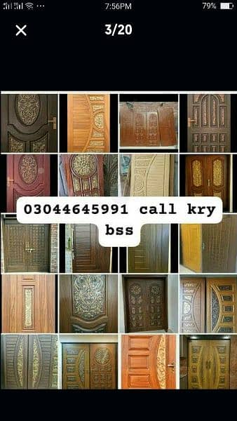 Fiber doors |Wood doors| PVc Doors|Panal Doors|Furniture| Water proof 8