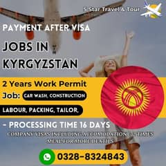 Kyrgyzstan 2 year Work Permit | Work Visa | Visit | Payment After Visa