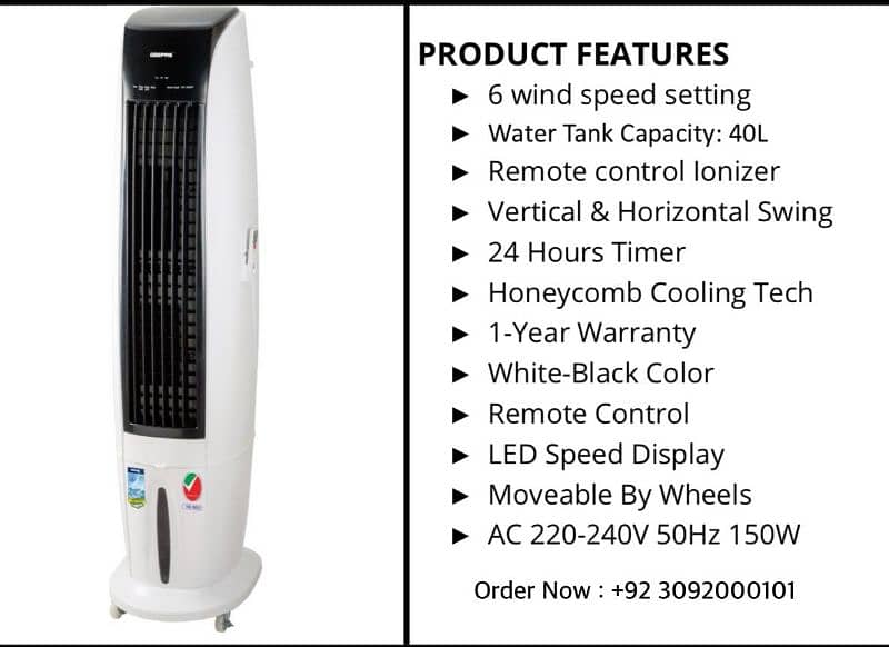 Energy saver only 100w chiller Cooler Geepas Brand All varity 5