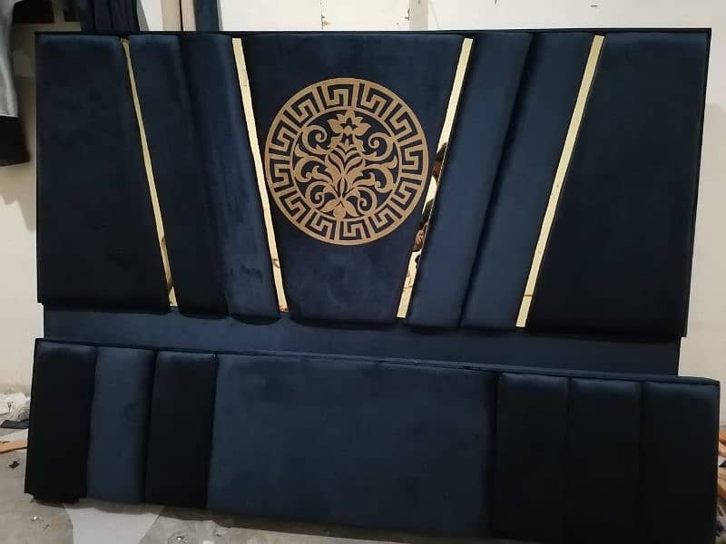 bed / bed set / poshish bed / double bed / bed with side tables 3
