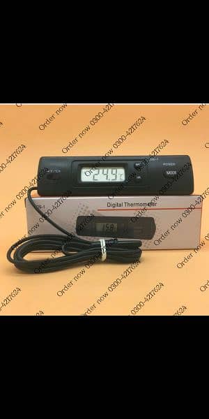 Car Digital Thermometer with 2 Probes In/Out Temperature Temp Gauge 1