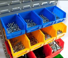 Hardware Organizer Storage Bin Tool Box Set