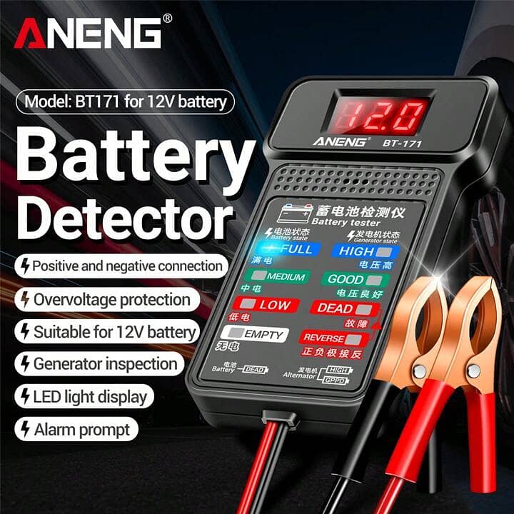 Battery Tester, Power Checker, Digital 1