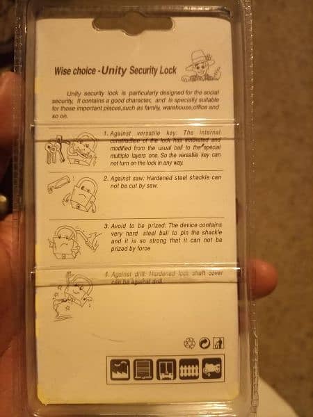 Unity Security locks 50mm 4 keys 2