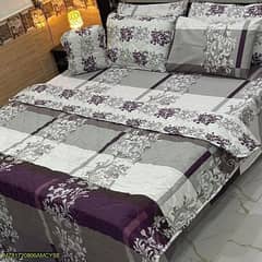 7 pcs cotton salonica quilted comforter set
