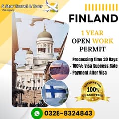 Finland 1 year Work Permit | Work Visa | Visit | Payment After Visa 0