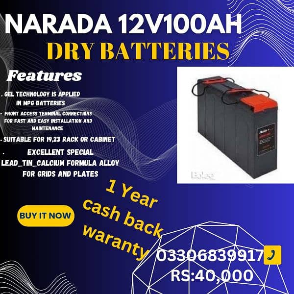 Narada Batteries Available 1