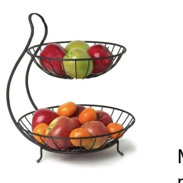 2 and 3 Tier Round shaped Fruit and vegetables basket 1