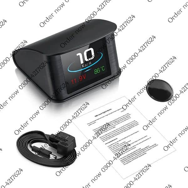 Head Up Display HUD Speedometer OBD Smart Digital Overspeed Alar 3