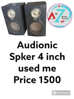 Audionic 4 inch spker used me 0