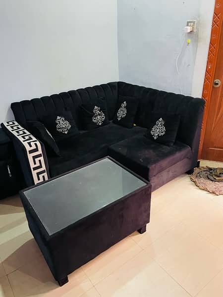 4 seaters sofa/ L shaped sofa /Full size table /furniture 1