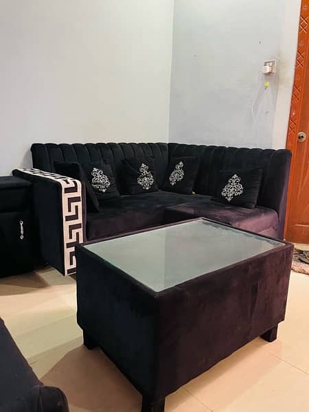 4 seaters sofa/ L shaped sofa /Full size table /furniture 2