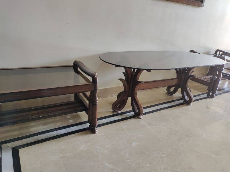 Center Table with 3 side tables for sale 1