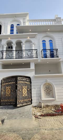 4 Marla brand new Spanish design House For Sale Brand New Solid Construction with A Quality Material in Al Hafeez garden housing scheme phase 2 opposite sozo water park canal road jallo lahore. 0