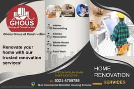 Construction services/Renovation/Interior  Design services
